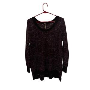 Free People Dark Purple Knit Sweater